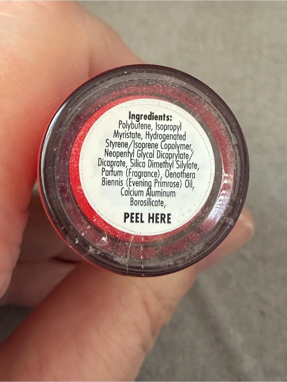 TRULY Cherry Baby Lip Oil - Bright Red with Gold Cap